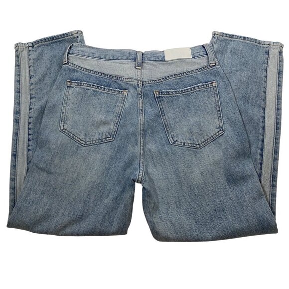 Pistola Charlie high rise ankle straight button fly double denim panels size 27 - Picture 6 of 16